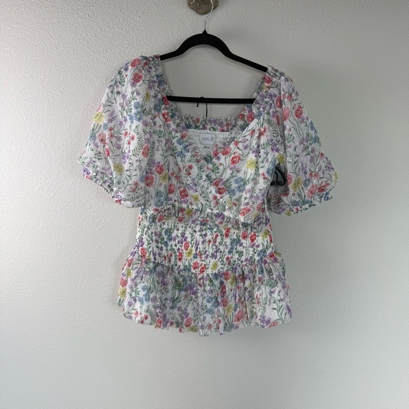 NWOT SAYLOR Teryn Floral Skirt and Top Set Women’s Size XS Casual Boho Garden - Picture 4 of 16